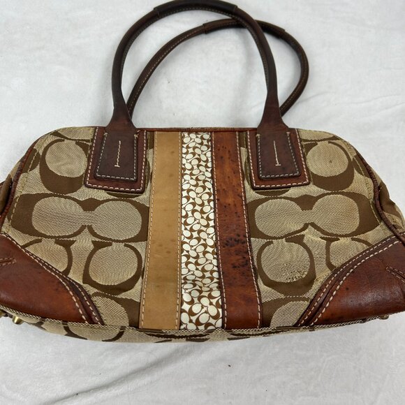 Vintage COACH Hamptons Signature Classic Logo Bag Satchel - Picture 15 of 16